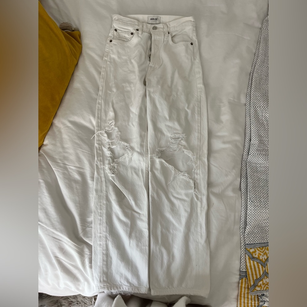 White agolde jeans size 23